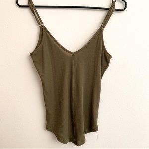 Olive Green Knit Camisole